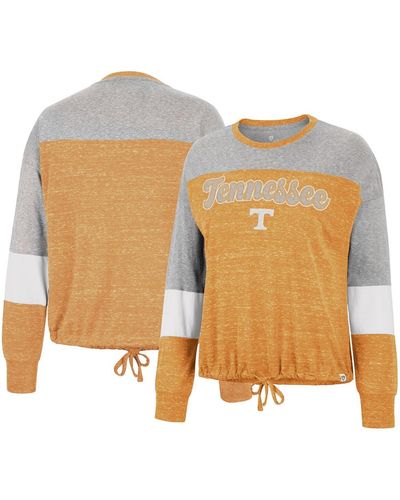 Colosseum Athletics Tennessee Volunteers Joanna Tie Front Long Sleeve T-shirt - White