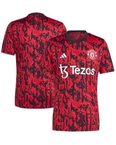adidas Manchester United 2023/24 Pre-match Top - Red