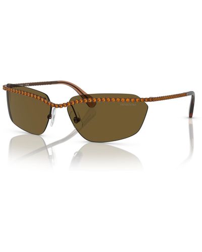 Swarovski Sunglasses Sk7001 - Brown