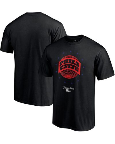 Fanatics Philadelphia 76ers Phila Unite Hometown Collection T-shirt - Black