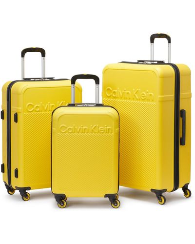 Calvin Klein Expression 3 Piece luggage Set - Yellow