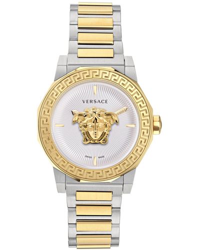 Versace Swiss Medusa Deco Two-tone Stainless Steel Bracelet Watch 38mm - Metallic