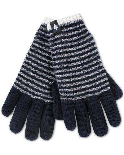 Heat Holders Oslo Striped Gloves - Blue