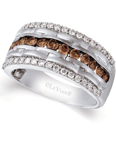 Le Vian Chocolatier Diamond Multi-row Ring (1-1/3 Ct. T.w. - Metallic