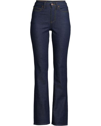 Lands' End Recover High Rise Bootcut Blue Jeans