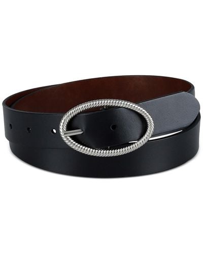 Levi's Two-in-one Twisted-buckle Reversible Belt - Black