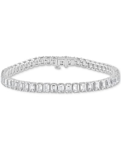 Badgley Mischka Lab Grown Diamond Emerald-cut Tennis Bracelet (11 Ct. T.w. - White