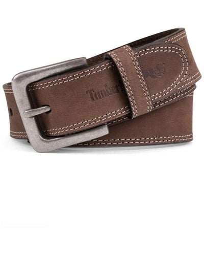 Timberland Pro 38mm Boot Leather Belt - Brown