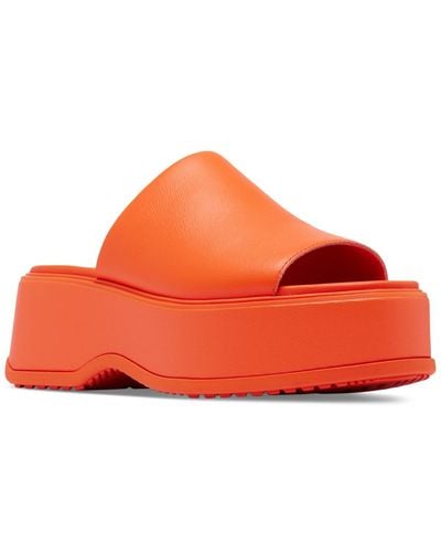 Sorel Dayspring Platform Slide Sandals - Orange
