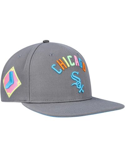 Pro Standard Chicago White Sox Washed Neon Snapback Hat - Blue