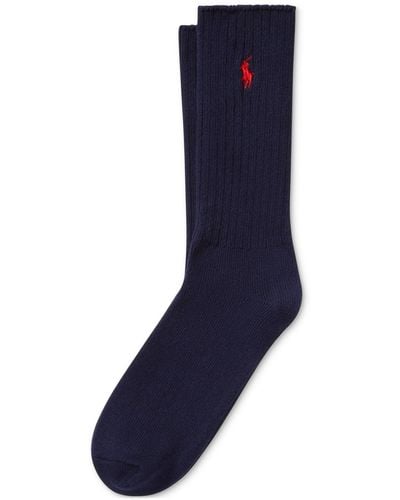 Polo Ralph Lauren Single Classic Crew Socks - Blue