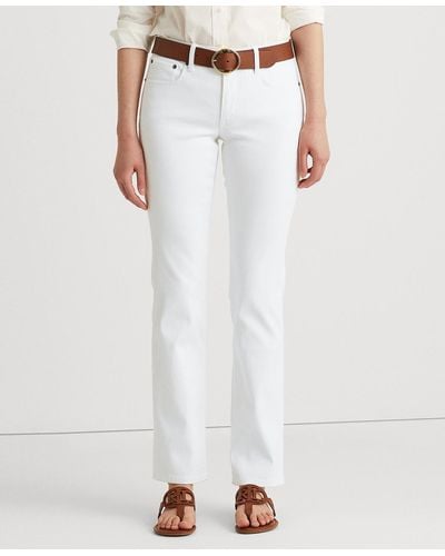 Lauren by Ralph Lauren Super Stretch Premier Straight Jeans - White