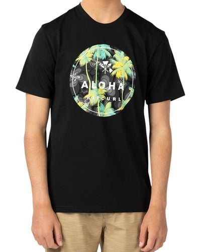 Rip Curl Aloha Prem Short Sleeve T-shirt - Black