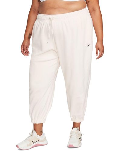 Nike Plus Size Therma-fit Loose Fleece jogger Pants - White