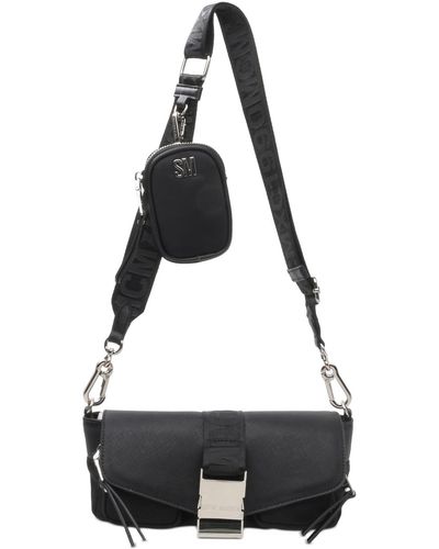 Steve Madden Bmove Crossbody Bag And Removable Pouch - Black