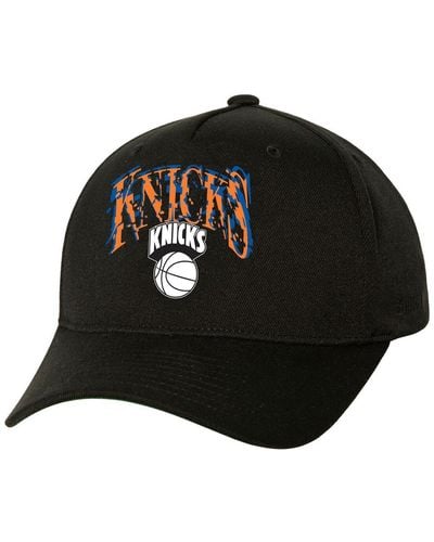 Mitchell & Ness New York Knicks Suga X Nba By Capsule Collection Glitch Stretch Snapback Hat - Black