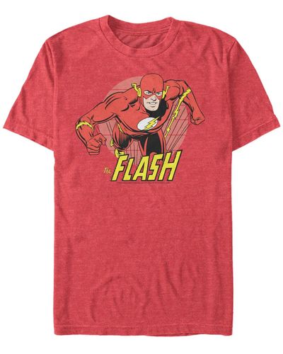 Fifth Sun Dc Fast Flash Portrait Short Sleeve T-shirt - Red