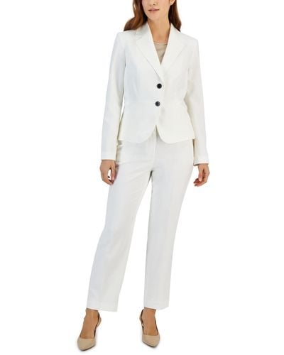 Le Suit Two-button Blazer & Pants Suit - White