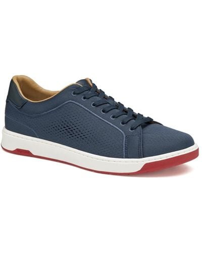 Johnston & Murphy Daxton Knit Lace-up Sneakers - Blue