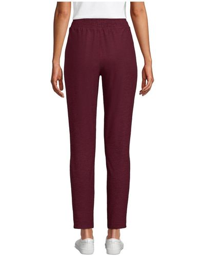Lands' End Active High Rise Soft Performance Refined Tapered Ankle Pants