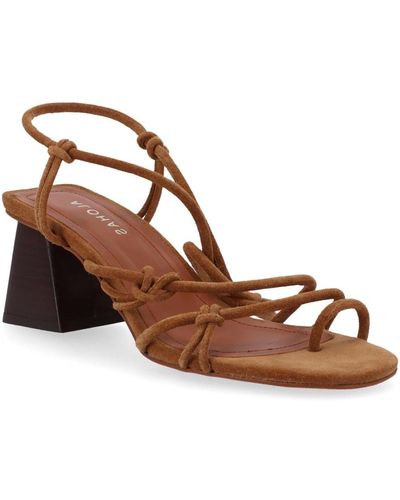 Alohas Goldie Leather Sandals - Brown