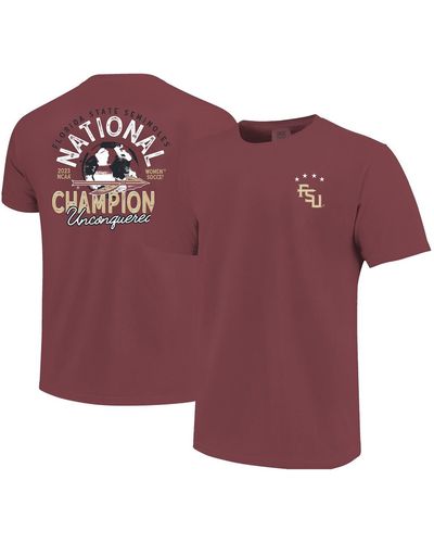 Image One And Florida State Seminoles 2023 Ncaa Soccer National Champions T-shirt - Red