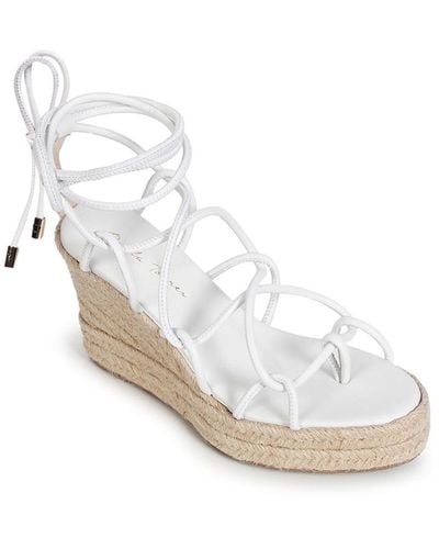 Paula Torres Shoes Mel Platform Espadrille Wedge Sandals - White