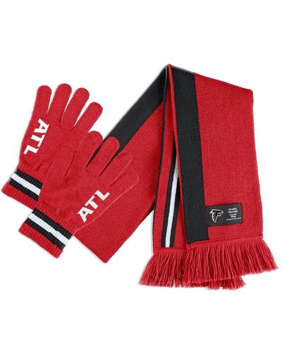 WEAR by Erin Andrews Atlanta Falcons Scarf And Glove Set - Red