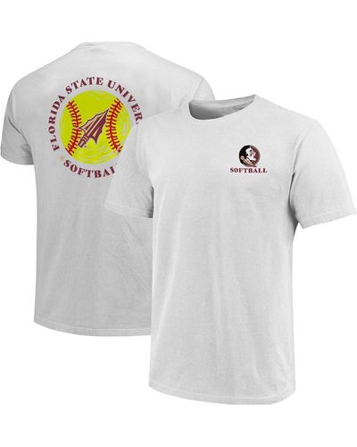 Image One Florida State Seminoles Softball Seal T-shirt - White