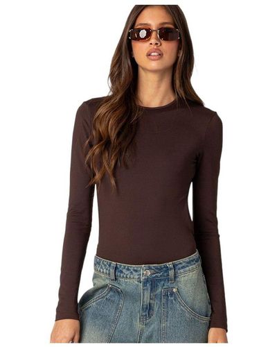 Edikted Textured Cut Out Bodysuit