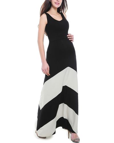 Kimi + Kai Kimi + Kai Maternity Sally Abstract Maxi Dress - Black