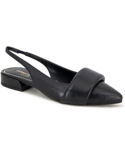 Kenneth Cole Callen Pointy Toe Flats - Black