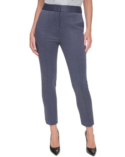 Tommy Hilfiger Pintucked Front Ankle Pants - Blue