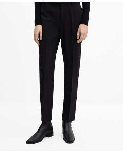 Mango Straight Suit Pants - Black
