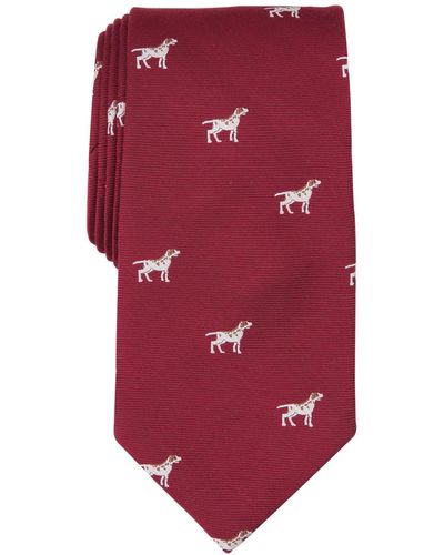 Club Room Monterey Dog-pattern Tie - Red
