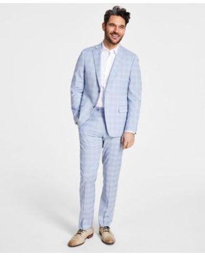 Alfani Slim Fit Stretch Solid Suit Separates Created For Macys - Blue