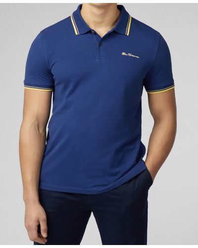 Ben Sherman Signature Short Sleeve Polo Shirt - Blue
