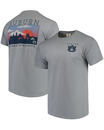 Image One Auburn Tigers Comfort Colors Campus Scenery T-shirt - Gray