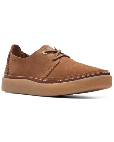 Clarks Collection Oakpark Lace Casual Shoes - Brown