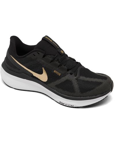 Nike Air Zoom Structure 25 Running Shoes From Finish Line - Black