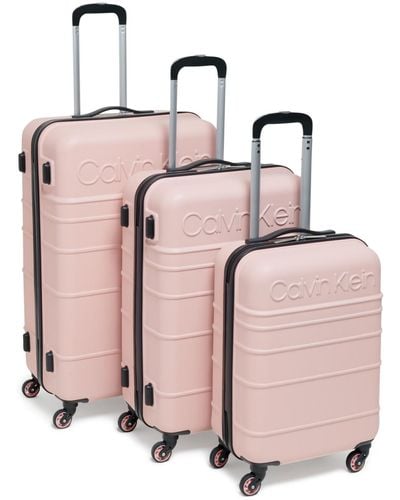 Calvin Klein Fillmore Hard Side luggage Set - Pink