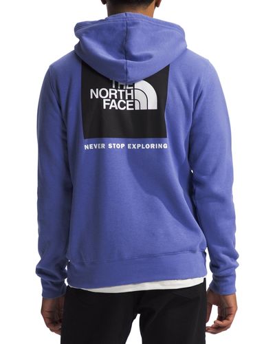 The North Face Box Nse 'never Stop Exploring' Pullover Hoodie - Blue