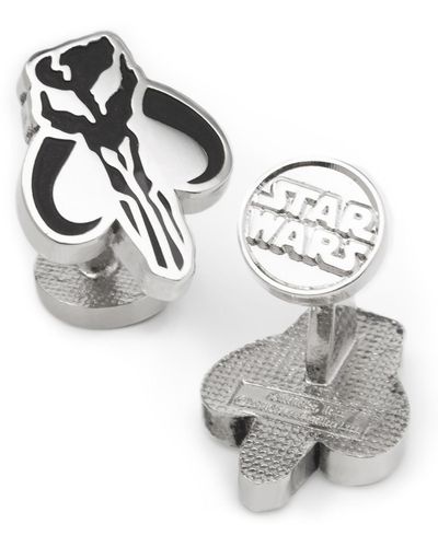 Star Wars Mandalorian Cufflinks - Metallic