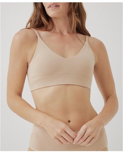 Pact Cotton Everyday Classic T-shirt Bra - Brown