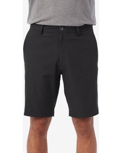 O'neill Sportswear Reserve Light Check Hybrid 19" Outseam Shorts - Black