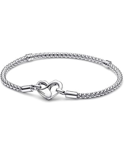 PANDORA Moments Studded Chain Bracelet - Metallic