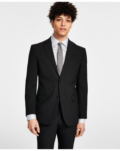 DKNY Modern-fit Stretch Suit Jacket - Black