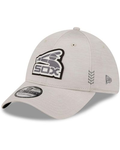 KTZ Chicago White Sox 2024 Clubhouse 39thirty Flex Fit Hat - Metallic