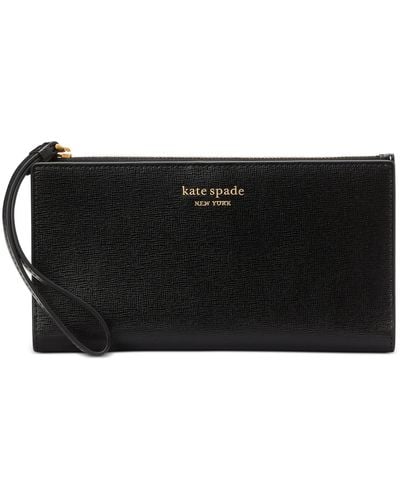 Kate Spade Morgan Saffiano Leather Continental Wristlet - Black