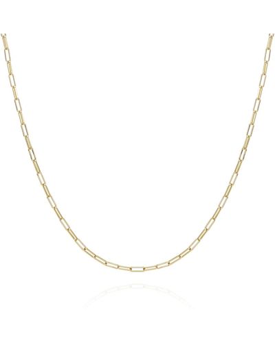 Vince Camuto Tone Paper Clip Chain Link Necklace - Metallic